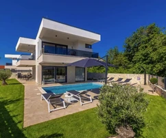 Haus, Neubau, Insel Krk, Omišalj, mit Garten und Pool!