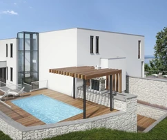 Apartment with pool for sale in Crikvenica newly built in Croatia