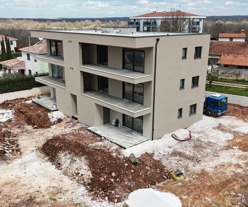 Istria, Poreč, appartamento di lusso con vista panoramica sul mare e grande terrazza