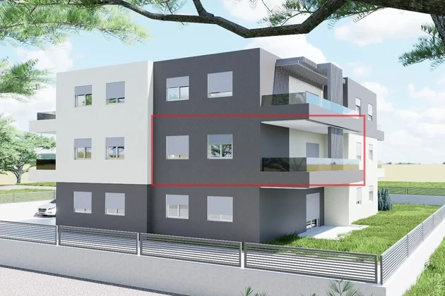 Vodice-Srima, dvojizbový byt S2, 65,43 m², 1. poschodie, novostavba