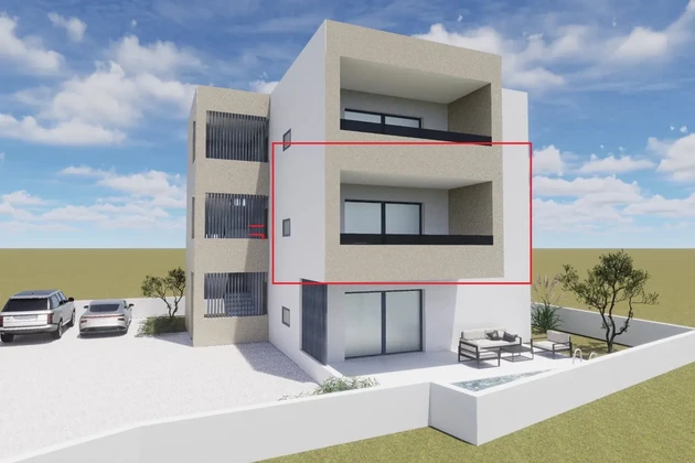 Vodice - ELŐÉRTÉKESÍTÉS, ÚJ ÉPÍTÉS - S2 lakás az első emeleten