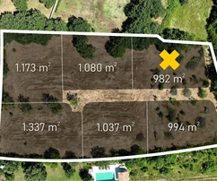 Istria, Barat, działka budowlana z widokiem na morze i naturę