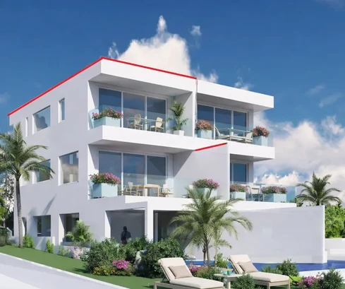 Vodice - luxus ház tengerre néző kilátással, okosotthon rendszerrel, végtelenített medencével
