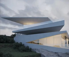 Istrien, Labin: Designervilla mit Panoramablick auf das Meer