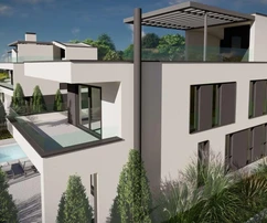 Moderná vila s bazénom na predaj v Tar-Vabrige v Chorvátsku