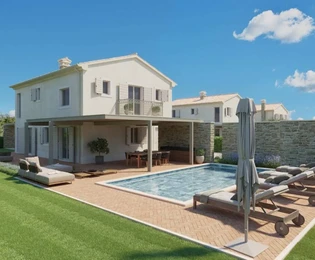 Luxusvillák medencével eladók Vižinadában Horvátországban