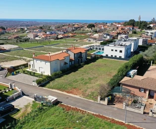 Kaštelir, Istria: terreno edificabile di 940 m² con vista mare