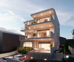 Rogoznica, Ražanj, appartamento con due camere da letto 63,52 m2, vista mare, a 160 m dal mare