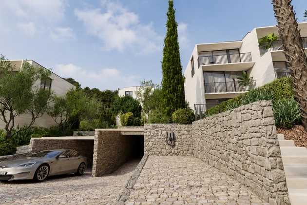 Split, Heritage Podstrana | Jednopokojový byt se zahradou