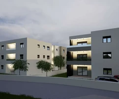 Vodice - S4 bel appartement moderne avec terrasse, vue sur la mer