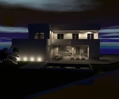 Villa en el centro de la isla de Vir con piscina