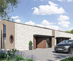 Istrie, Poreč, kamenný dům s bazénem