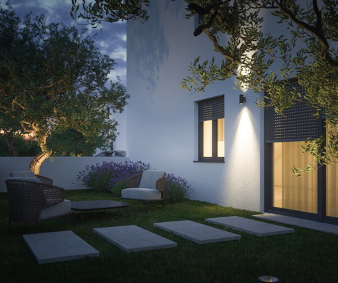 Maison mitoyenne nouvellement construite à vendre à seulement 500 mètres de la mer en Croatie