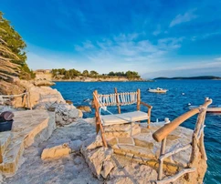 Apartment building for sale on Hvar Island directly on the waterfront in Croatia