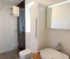 Umag, Istria: Casa moderna con piscina e vista mare