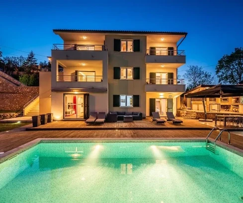 Opatija : Impresionante villa con vistas al mar