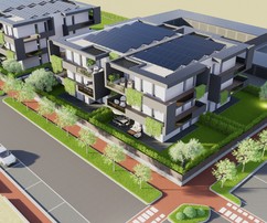 Modern lakókomplex Pregnana Milanese-ben