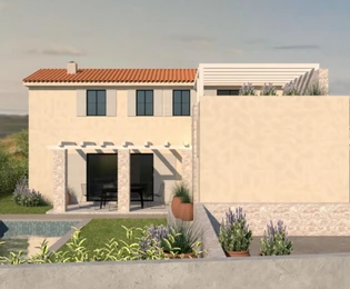 Modern semi-detached home available near Buje in Croatia