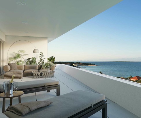 Modern apartments on Ugljan with a shared swimming pool and sauna – only 200 m from the sea