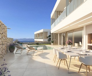 Ville moderne a Brac: vista sul mare, vita tranquilla e lussuosa