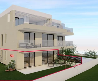 Vodice S1 apartament z ogrodem