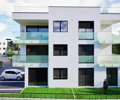 Zadar, Crno elegante nuova costruzione con terrazza sul tetto