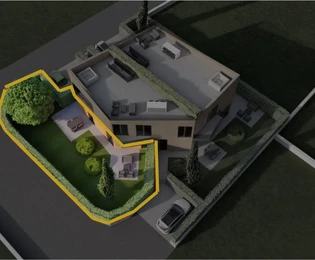 Istrie, Poreč – appartement en rez-de-chaussée avec cour