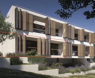 Vodice, moderný dvojizbový byt s loggiou v novostavbe