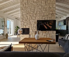 Jadranovo, luxusní kamenná vila s bazénem a panoramatickým výhledem