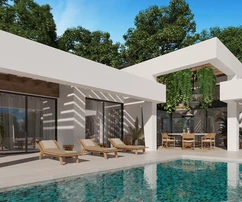 Modern villa Marbellában a golfpályánál