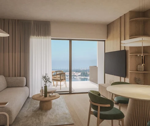 Istrien, Umag - Green Tower Residence, moderne Einzimmerwohnung mit Terrasse im 3. Stock