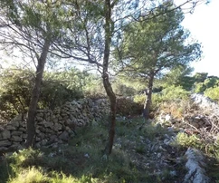 Rogoznica, Ražanj, Baugrundstück 1890 m2, 150 m vom Meer entfernt