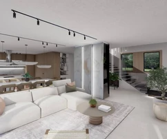 Modern villa medencével eladó Kaštelir-Labinciben Horvátországban