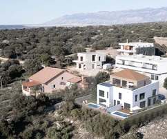 Luxury duplex apartment with infinity pool and spectacular view, Mandre, 200m2, NEW BUILDING