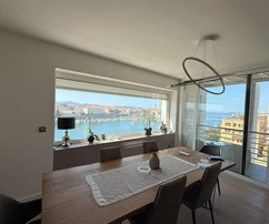 Zadar, TIZ, penthouse exclusif avec vue panoramique sur la mer, terrasse, place de parking en garage