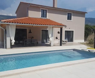 Istra, Labin - Suvremena kamena vila s bazenom na prodaju