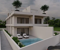 Apartamento de lujo con piscina y terraza en la azotea, primera línea de mar, Rtina Ražanac, S3