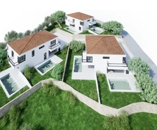 ¡ATRATIVA CASA ADOSADA CON PISCINA, EN UNA ZONA TRANQUILA, A 150 M DEL MAR!