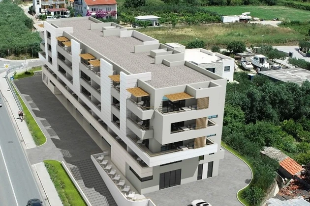 Трогир, новая квартира 89,3 м² на четвертом этаже с видом на море