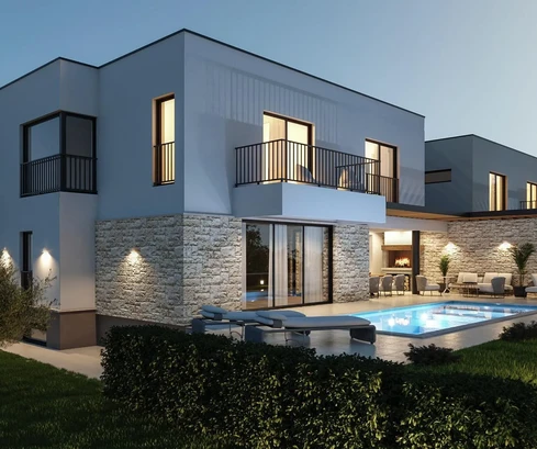 Moderna casa adosada en venta en Poreč cerca del mar en Croacia