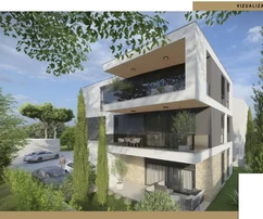 Medulin, moderno appartamento trilocale con superficie netta utile di 81 m², S1 con giardino, in posizione attraente