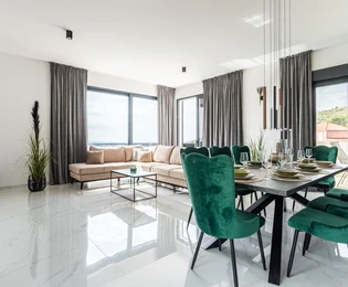 Modern villa tengerre néző panorámával Segetben eladó Horvátországban