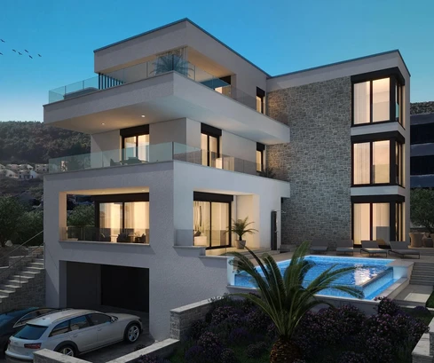 Villa moderna in vendita a Vinjerac con vista sul mare in Croazia