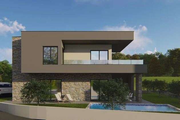 Casa de nueva construcción con piscina en venta en Marčana, Croacia