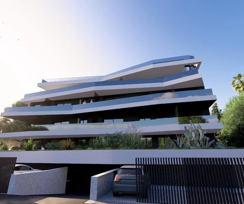 Primošten, neue Wohnung 98,9 m², städtisches Gebäude mit Garage und Meerblick