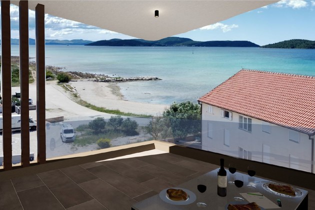 Apartamento con vista al mar en venta en Vodice