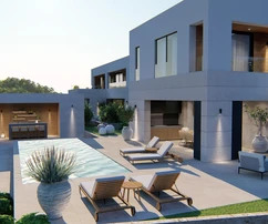 Primošten, krásna vila s bazénom a výhľadom na more, 289,5 m²