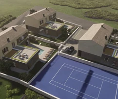 Luxusvilla teniszpályával eladó Gračišćében Horvátországban
