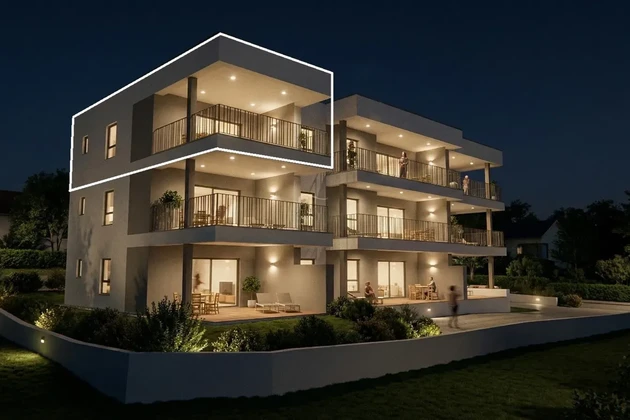 Vodice - S7 Wohnung mit Meerblick, 2. Stock