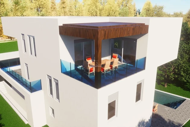 Vodice - S4 penthouse byt, 400 m od moře